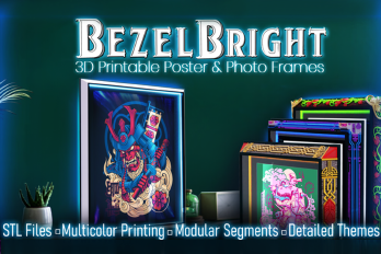 BezelBright: 3D Printable Poster & Photo Frames