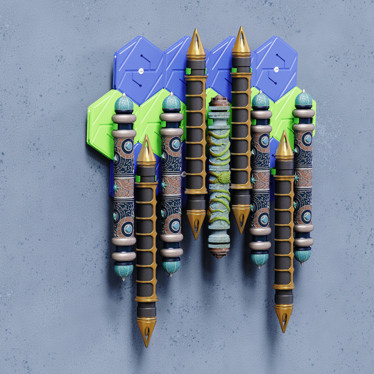 Playmat Storage Tubes Addon: Modular Mounting System