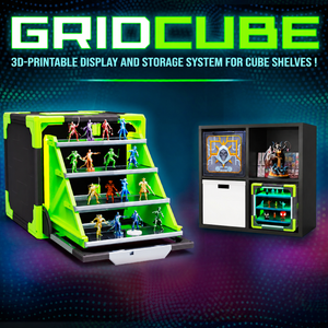 Gridcube: Display and storage System for Cube Shelves.
