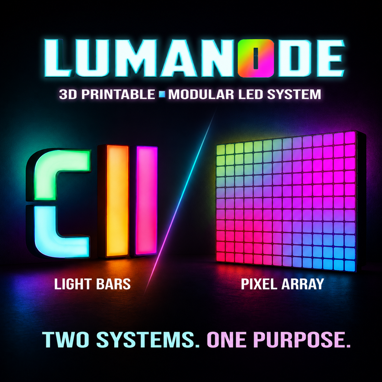 Lumanode: 3D Printable Modular LED System