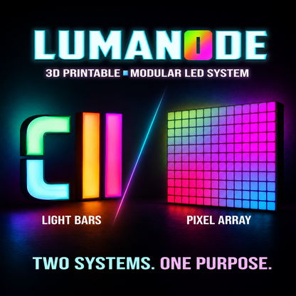 Lumanode: 3D Printable Modular LED System: Pre order