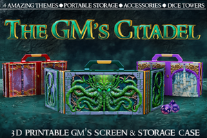 The GM's Citadel: 3D Printable GM Screen & Storage Case