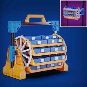 Modular Toolbox and Workspace System Addon: Storage Carousel